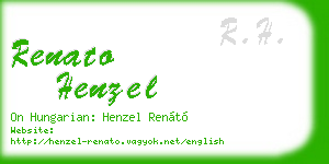 renato henzel business card